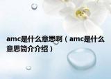 amc是什么意思啊（amc是什么意思簡介介紹）