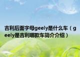 吉利后面字母geely是什么車（geely是吉利哪款車簡介介紹）