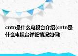 cntn是什么電視臺(tái)介紹(cntn是什么電視臺(tái)詳細(xì)情況如何)