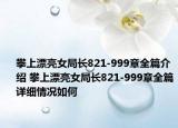 攀上漂亮女局長821-999章全篇介紹 攀上漂亮女局長821-999章全篇詳細情況如何