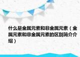 什么是金屬元素和非金屬元素（金屬元素和非金屬元素的區(qū)別簡(jiǎn)介介紹）