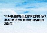 1314我愛(ài)你是什么時(shí)候出的介紹(1314我愛(ài)你是什么時(shí)候出的詳細(xì)情況如何)