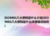 ISO9001八大原則是什么介紹(ISO9001八大原則是什么詳細(xì)情況如何)