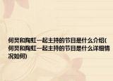 何炅和陶虹一起主持的節(jié)目是什么介紹(何炅和陶虹一起主持的節(jié)目是什么詳細(xì)情況如何)