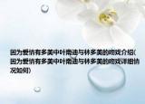 因?yàn)閻矍橛卸嗝乐腥~南迪與林多美的吻戲介紹(因?yàn)閻矍橛卸嗝乐腥~南迪與林多美的吻戲詳細(xì)情況如何)
