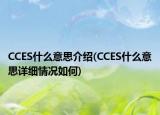 CCES什么意思介紹(CCES什么意思詳細(xì)情況如何)