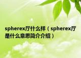 spherex廳什么樣（spherex廳是什么意思簡(jiǎn)介介紹）