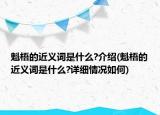 魁梧的近義詞是什么?介紹(魁梧的近義詞是什么?詳細情況如何)