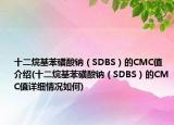 十二烷基苯磺酸鈉（SDBS）的CMC值介紹(十二烷基苯磺酸鈉（SDBS）的CMC值詳細(xì)情況如何)