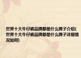 世界十大牛仔褲品牌都是什么牌子介紹(世界十大牛仔褲品牌都是什么牌子詳細情況如何)
