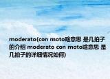 moderato(con moto啥意思 是幾拍子的介紹 moderato con moto啥意思 是幾拍子的詳細情況如何)