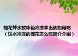 槐花焯水放冰箱冷凍拿出該如何吃（焯水冷凍的槐花怎么吃簡介介紹）