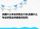 美國(guó)什么專(zhuān)業(yè)好就業(yè)介紹(美國(guó)什么專(zhuān)業(yè)好就業(yè)詳細(xì)情況如何)