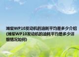 濰柴WP10發(fā)動機的油耗平均是多少介紹(濰柴WP10發(fā)動機的油耗平均是多少詳細情況如何)