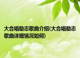 大合唱勵志歌曲介紹(大合唱勵志歌曲詳細情況如何)