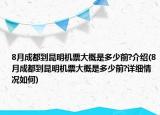 8月成都到昆明機票大概是多少前?介紹(8月成都到昆明機票大概是多少前?詳細情況如何)