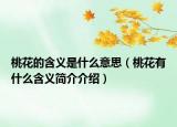 桃花的含義是什么意思（桃花有什么含義簡介介紹）