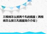 三根線怎么接兩個(gè)孔的插座（兩根線怎么接三孔插座簡介介紹）