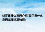 斧正是什么意思介紹(斧正是什么意思詳細(xì)情況如何)