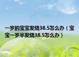 一歲的寶寶發(fā)燒38.5怎么辦（寶寶一歲半發(fā)燒38.5怎么辦）