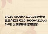 SFZ10-50000\110\35kV什么意思介紹(SFZ10-50000\110\35kV什么意思詳細(xì)情況如何)