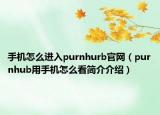 手機(jī)怎么進(jìn)入purnhurb官網(wǎng)（purnhub用手機(jī)怎么看簡(jiǎn)介介紹）