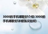 3000的手機(jī)哪款好介紹(3000的手機(jī)哪款好詳細(xì)情況如何)