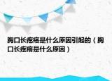 胸口長疙瘩是什么原因引起的（胸口長疙瘩是什么原因）