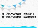 第一次鴉片戰(zhàn)爭在哪一年發(fā)生的（第一次鴉片戰(zhàn)爭是哪一年簡介介紹）