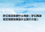 夢幻龍宮需要什么特技（夢幻西游龍宮龍附效果是什么簡介介紹）