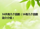 16共有幾個(gè)因數(shù)（16有幾個(gè)因數(shù)簡(jiǎn)介介紹）