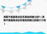 高斯平面直角坐標系是如何建立的?（高斯平面直角坐標系是如何建立的簡介介紹）