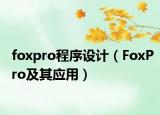 foxpro程序設(shè)計（FoxPro及其應(yīng)用）