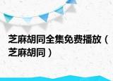 芝麻胡同全集免費(fèi)播放（芝麻胡同）