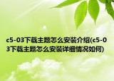 c5-03下載主題怎么安裝介紹(c5-03下載主題怎么安裝詳細(xì)情況如何)