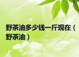 野茶油多少錢一斤現(xiàn)在（野茶油）