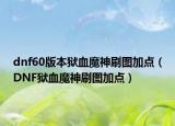 dnf60版本獄血魔神刷圖加點（DNF獄血魔神刷圖加點）
