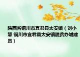 陜西省銅川市宜君縣太安鎮(zhèn)（劉小慧 銅川市宜君縣太安鎮(zhèn)脫貧辦城建員）