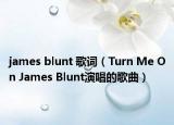james blunt 歌詞（Turn Me On James Blunt演唱的歌曲）