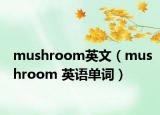 mushroom英文（mushroom 英語(yǔ)單詞）