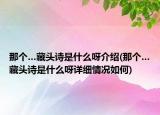 那個(gè)…藏頭詩(shī)是什么呀介紹(那個(gè)…藏頭詩(shī)是什么呀詳細(xì)情況如何)