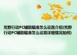 荒野行動(dòng)PC輔助瞄準(zhǔn)怎么設(shè)置介紹(荒野行動(dòng)PC輔助瞄準(zhǔn)怎么設(shè)置詳細(xì)情況如何)