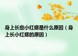 身上長(zhǎng)些小紅痣是什么原因（身上長(zhǎng)小紅痣的原因）