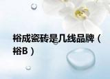 裕成瓷磚是幾線品牌（裕B）