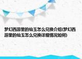 夢幻西游里的仙玉怎么兌換介紹(夢幻西游里的仙玉怎么兌換詳細情況如何)