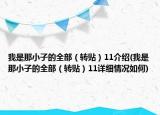我是那小子的全部（轉(zhuǎn)貼）11介紹(我是那小子的全部（轉(zhuǎn)貼）11詳細情況如何)