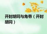 開封胡同與角巷（開封胡同）