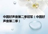 中國好聲音第二季冠軍（中國好聲音第二季）