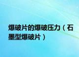 爆破片的爆破壓力（石墨型爆破片）