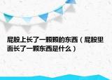 屁股上長了一顆顆的東西（屁股里面長了一顆東西是什么）